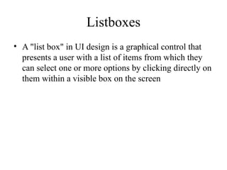 UI ELEMENTS AND PATTERNS for 3 yeRS ui NAD ux design | PPT