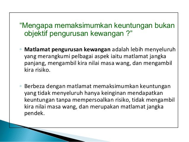 Bab 1 Kewangan Perniagaan