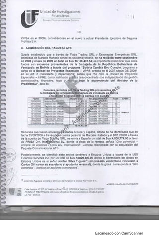 ATB y La Razón fueron adquiridos con dinero venezolano