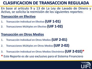 Presentacion Sobre la Ley de Lavado de Dinero y Activos | PDF