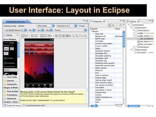 User Interface: Layout in Eclipse