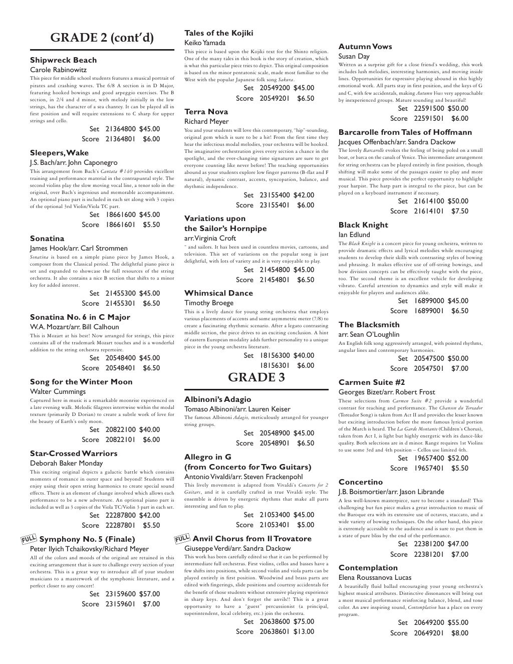 2011 Texas UIL PML Orchestra Additions 20112012