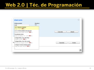 Web 2.0 · UIMP · e-life