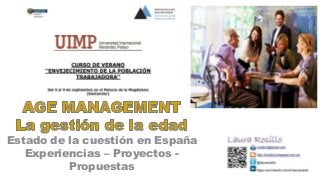 Estado de la cuestión en España
Experiencias – Proyectos -
Propuestas
 