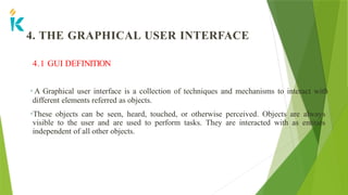 Gui All Subject uint 1-introduction-USER INTERFACE DESIGN | PPTX