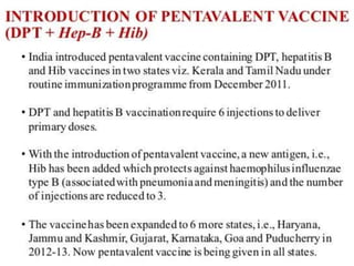 Universal immunization program