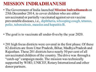 Universal immunization program