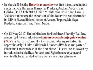 Universal immunization program