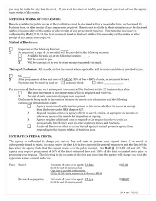 OIP 4 (rev. 7/2/10)
you may be liable for any fees incurred. If you wish to cancel or modify your request, you must advise...