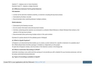 Ui Path Automation Basic Interview Questions uipath-interview-questions.pdf it was productive | PDF