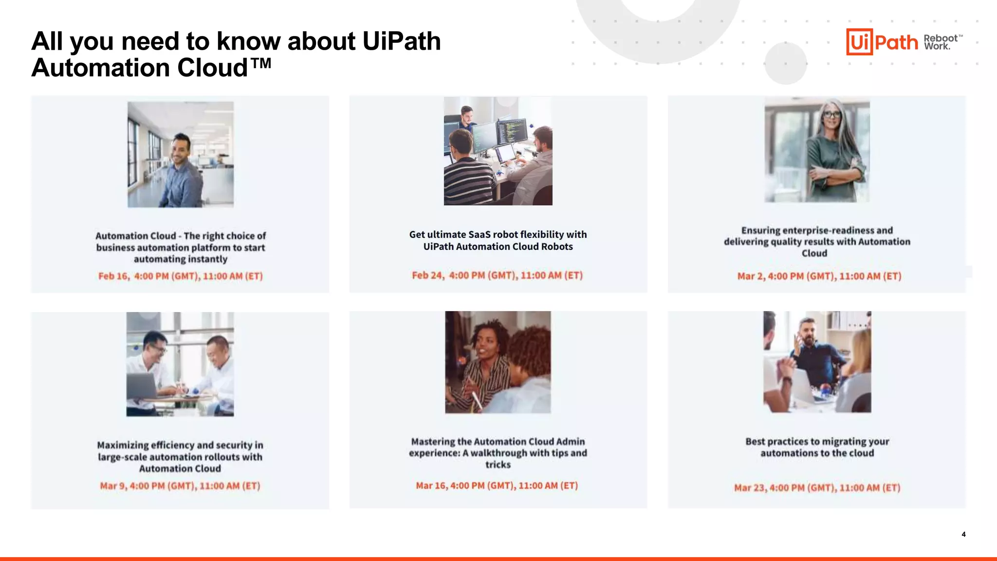 4
All you need to know about UiPath
Automation Cloud™
 