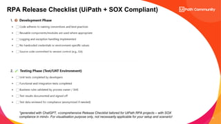 UiPath Community Zurich: Release Management and Build Pipelines | PDF