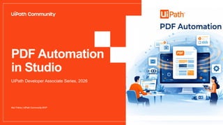 UiPath Automation Developer Associate Training Series 2025 - Session 4 ...