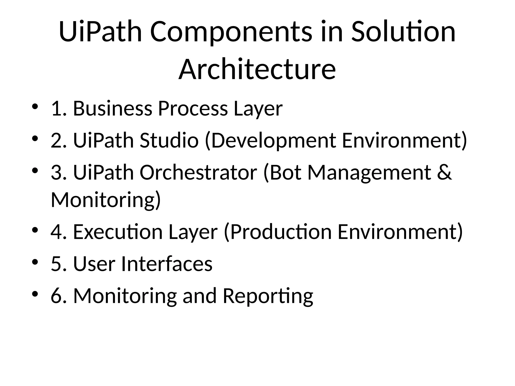 UiPath Solution Architecture Design implementation | PPTX