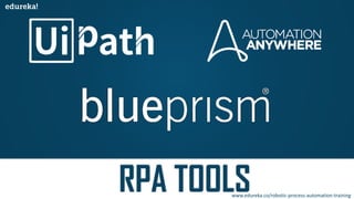 www.edureka.co/robotic-process-automation-training
 