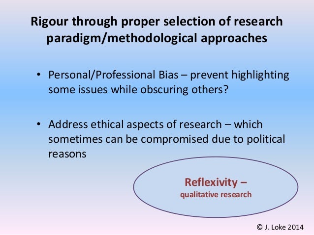 Research Rigour Scientifically Rigorous Approach – CASIA