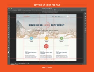 setting up your psd file
grid & layout
 