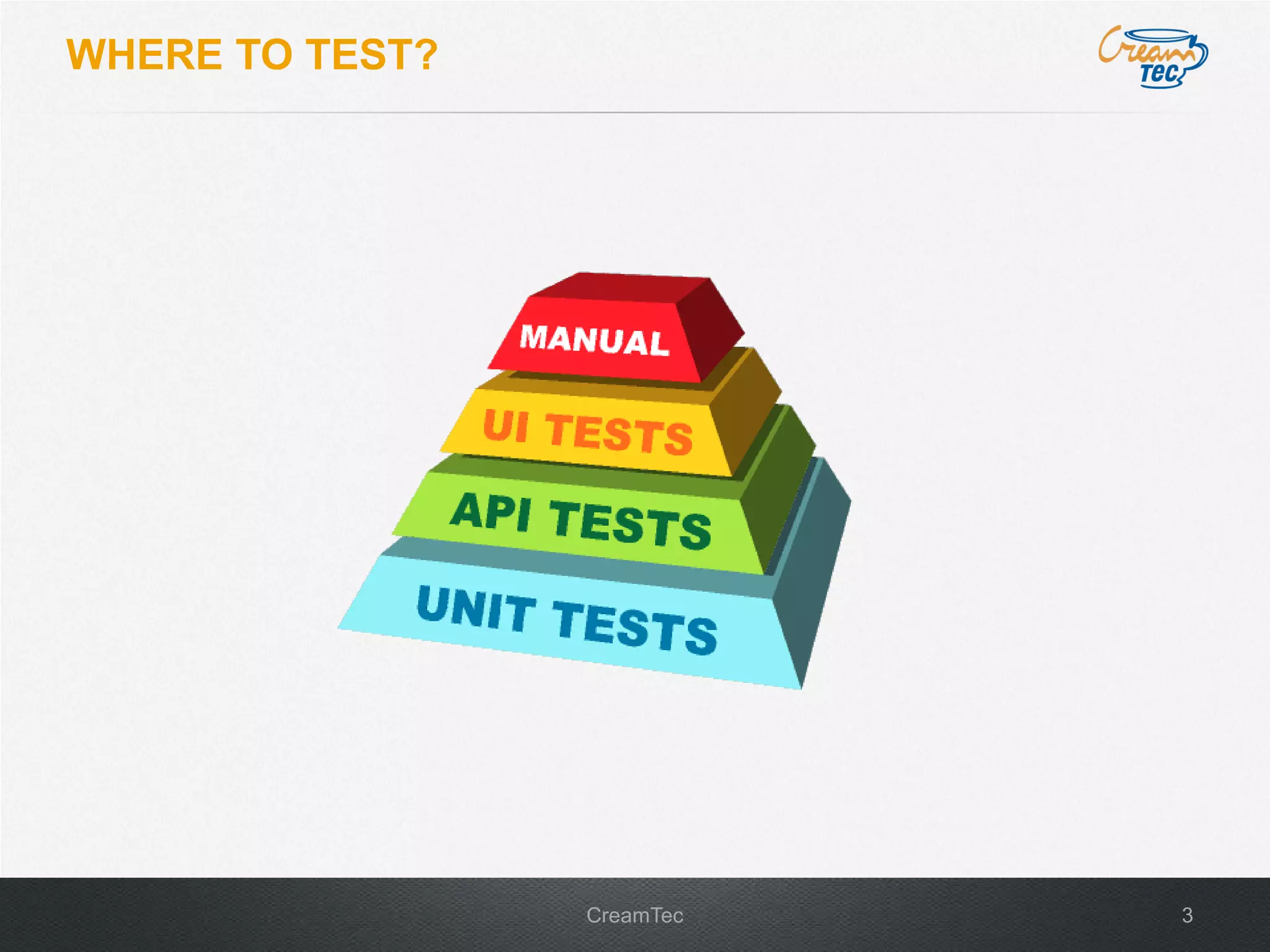 3CreamTec
WHERE TO TEST?
 