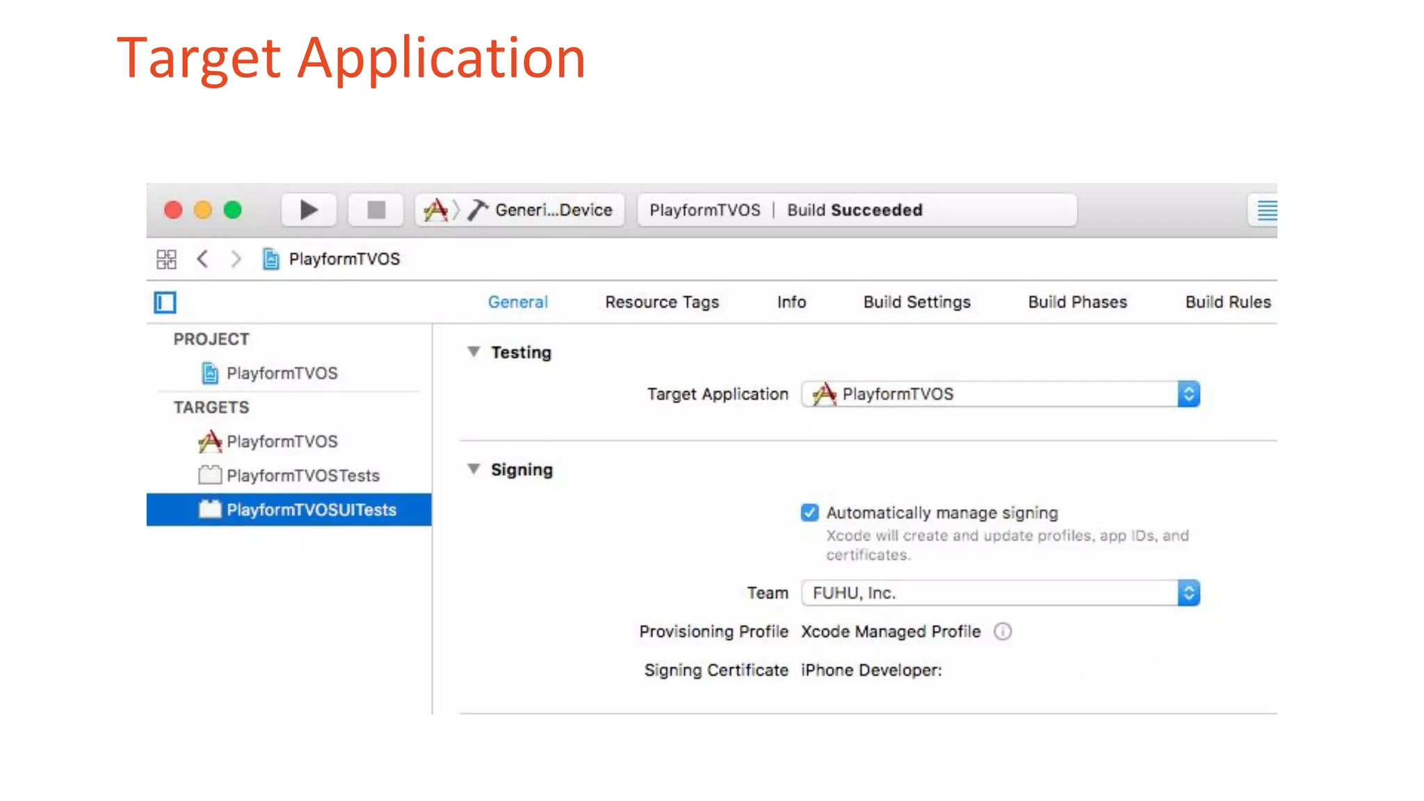 Target Application
 