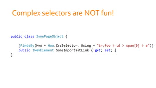 Complex selectors are NOT fun!
 