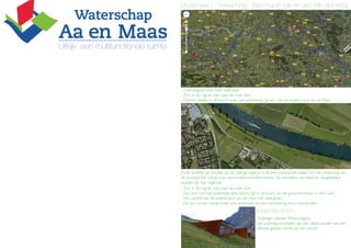 Onderdeel 1: Verkenning - Een macro-blik en een blik dichterbij.




Uitkijk: een multifunctionele ruimte
                                               Heusden

                                                                                                                                  Boxmeer
                                                                                                                                           Google Maps
                                       - Overwegend oost-west oriëntatie
                                       - Zon in de rug als men naar de rivier kijkt.
                                       - Diverse steden in de buurt maar ook voldoende “groen” aan de andere kant van de Maas.




                                                                                                                                        Google Maps

                                       Zoals duidelijk zal worden op de overige pagina’s is dit een uitstekende plaats voor de uitwerking van
                                       dit concept: Een uitkijk m.b.v. een multifunctionële ruimte. De voordelen van deze en vergelijkbare
                                       locaties zijn het volgende:
                                       - Zon in de rug als men naar de rivier kijkt.
                                       - Een stad (vol met potentiële gebruikers) ligt in de buurt. (in het geval hierboven is dat Cuijk)
                                       - Een uitzicht aan de andere kant van de rivier met veel groen.
                                       - De zon op een ideale hoek voor eventuele stroom voorziening d.m.v. zonnecellen.

                                                                                           Inspiratie bron
                                                                                           Trollstigen plateau (Noorwegen):
                                                                                           een prachtig voorbeeld van een uitkijk zonder dat hier
                                                                                           afbreuk gedaan wordt op het uitzicht.



                                                            foto: http://archen.mr926.me
 
