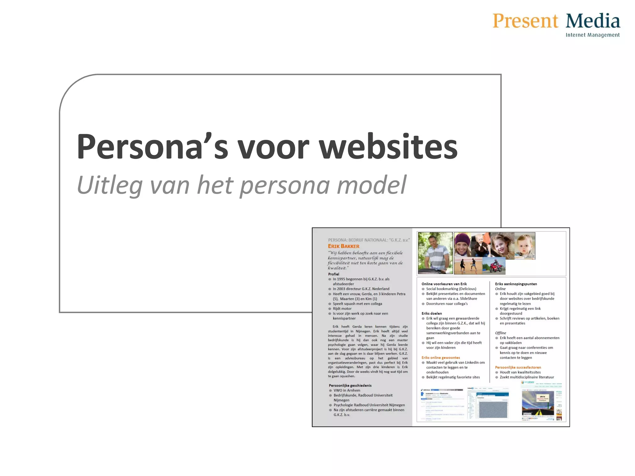 Uitleg van het persona model | PPT