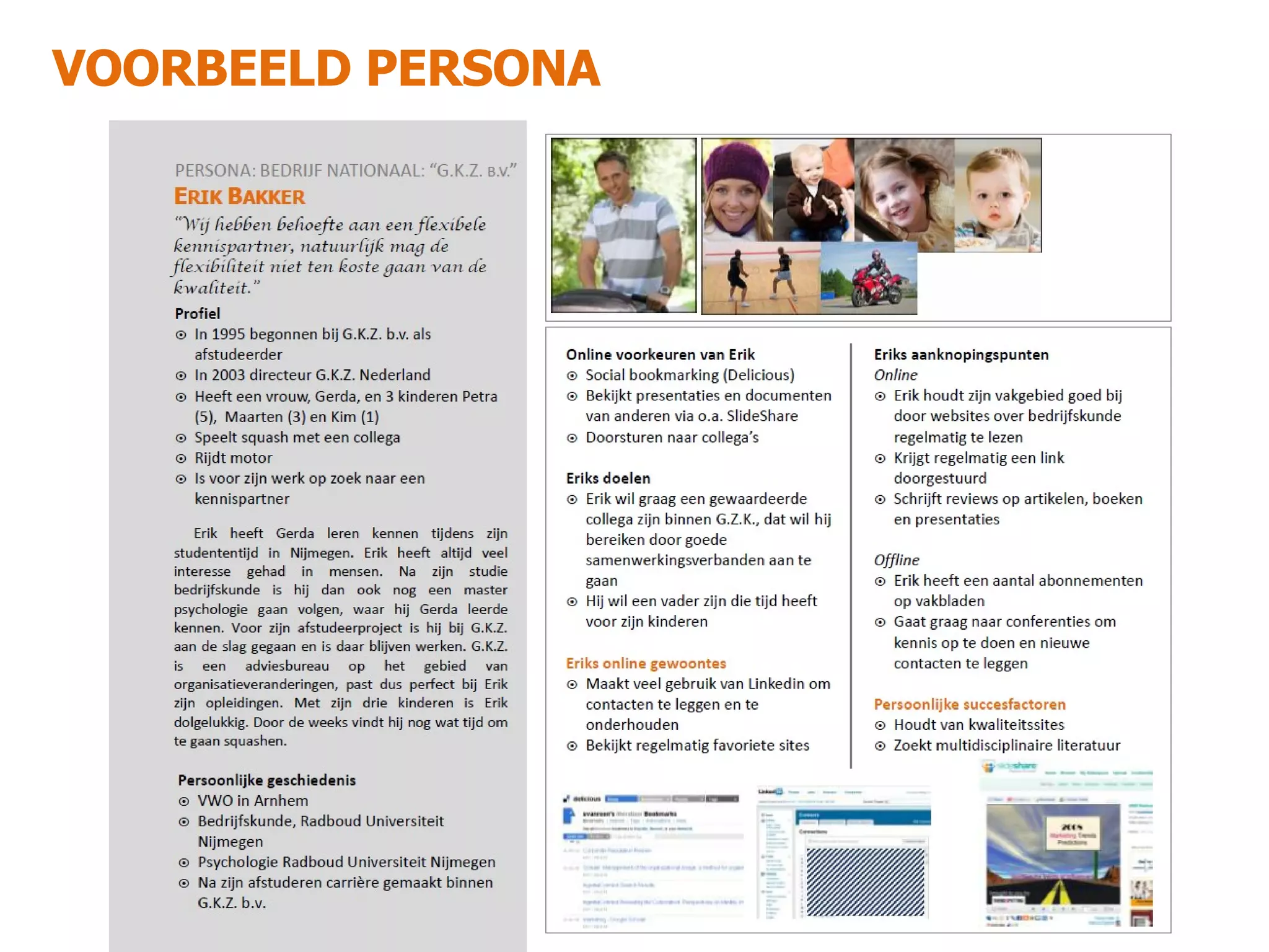 Uitleg van het persona model | PPT