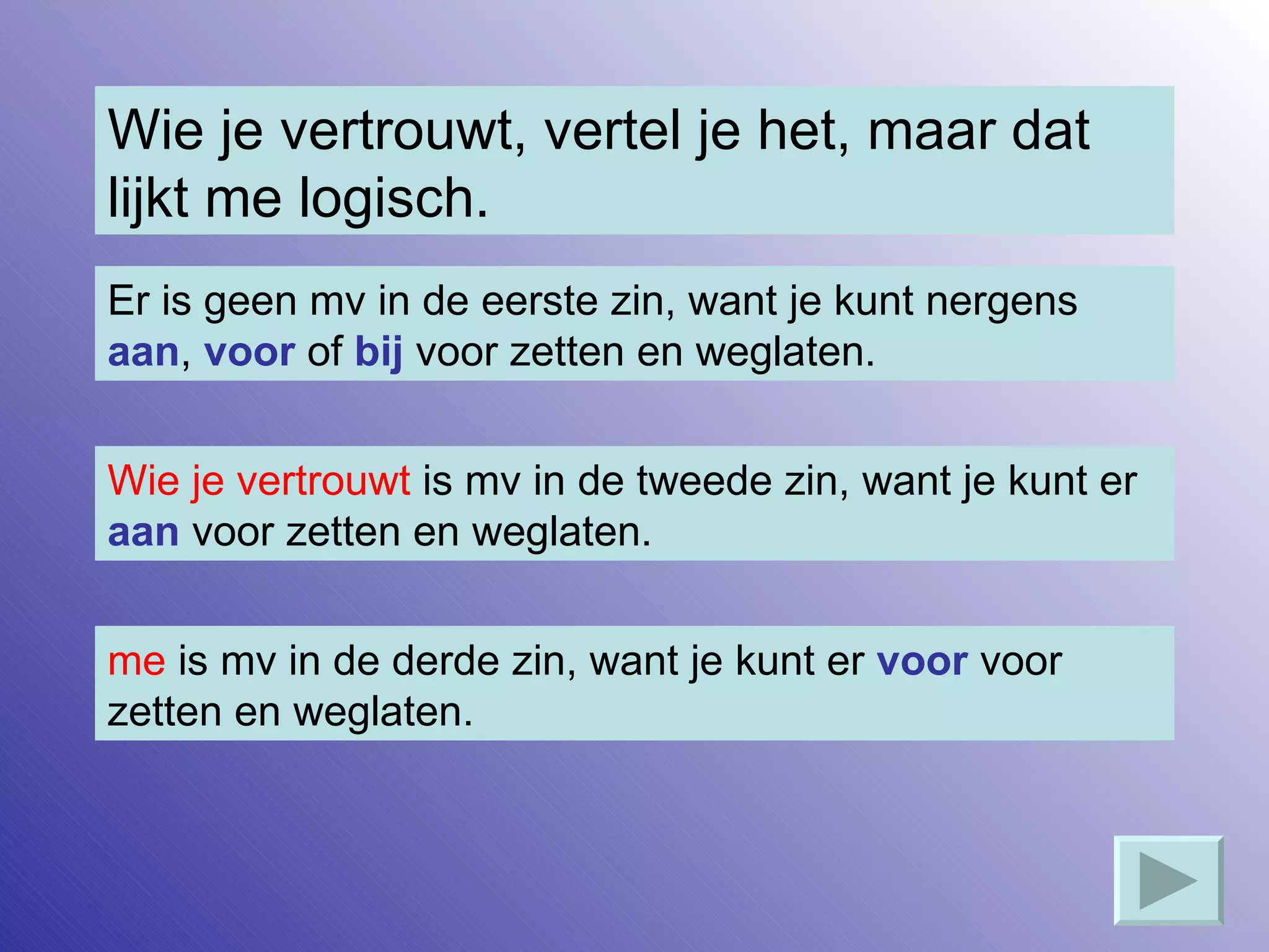 Uitleg meewerkend voorwerp__mv_ | PPT