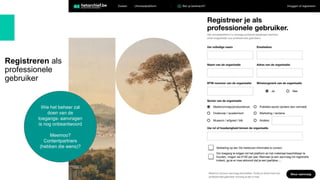 Registreren als
professionele
gebruiker
Wie het beheer zal
doen van de
toegangs- aanvragen
is nog onbeantwoord
Meemoo?
Contentpartners
(hebben die wens)?
 