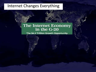 Internet Changes Everything
The Inter
 