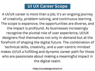 UI UX Career Scope | PPT