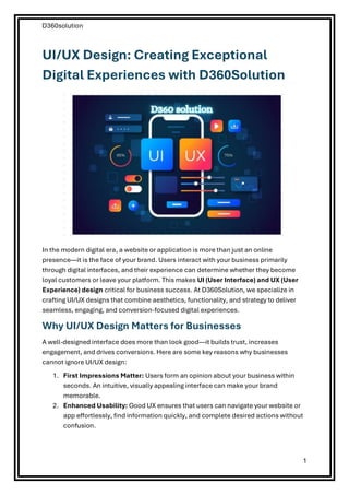 UIUX Design Creating Exceptional Digital Experiences with D360Solution.pdf