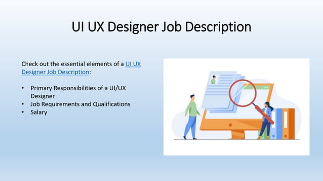 UI UX Designer JD | PPTX