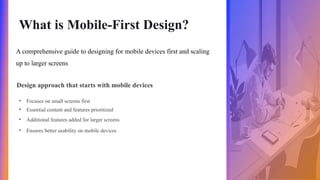 Comprehensive UI & UX Design Principles for Mobile Apps | PPTX