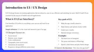 Comprehensive UI & UX Design Principles for Mobile Apps | PPTX