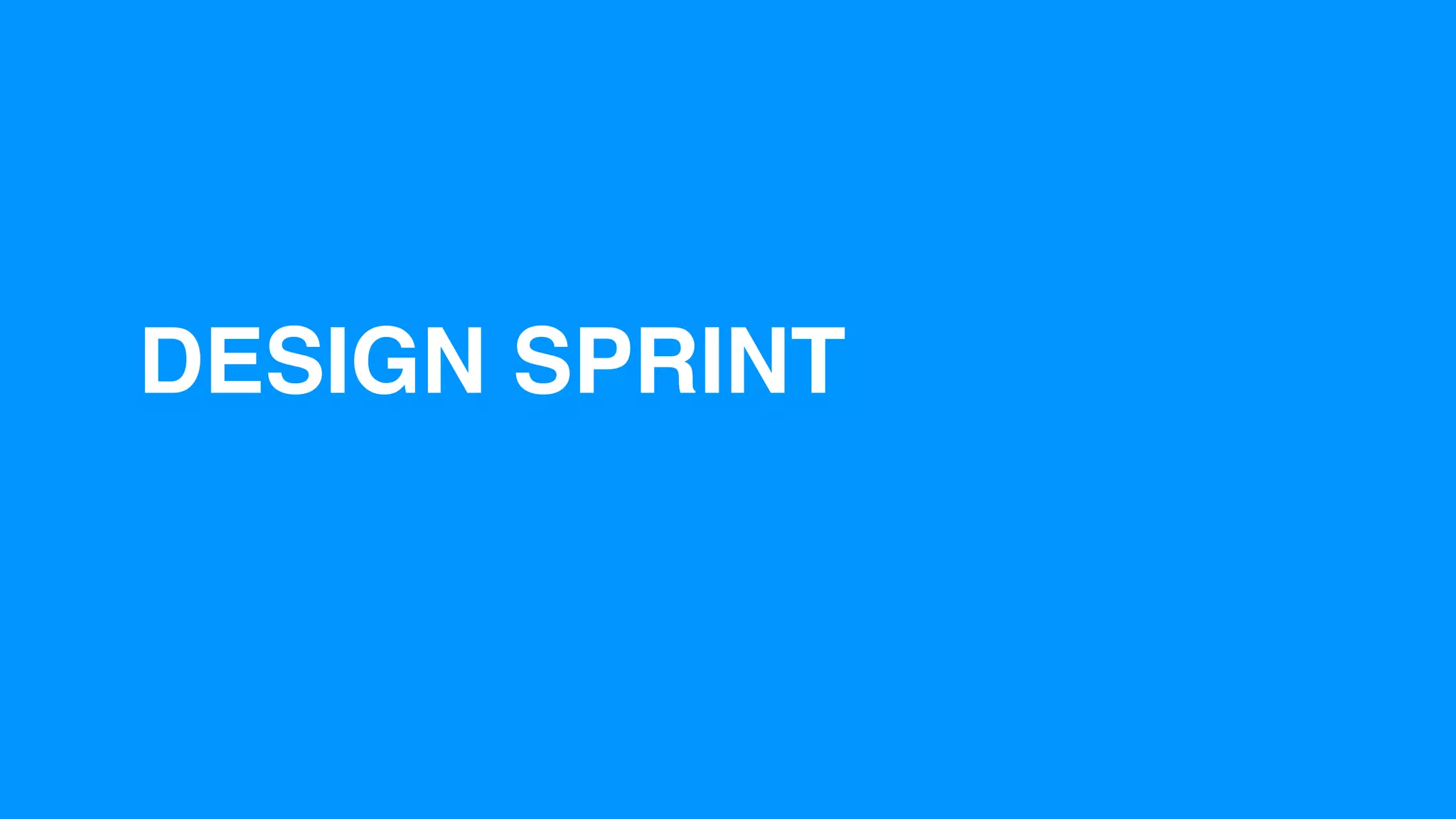 DESIGN SPRINT