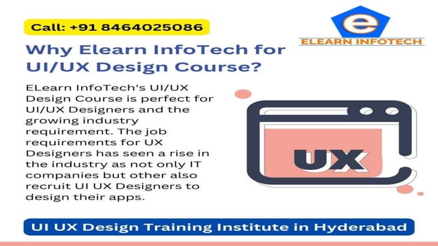 UI UX Design Training in Hyderabad | PPTX | Internet | Computing