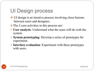 UI & UX Engineering | PPT
