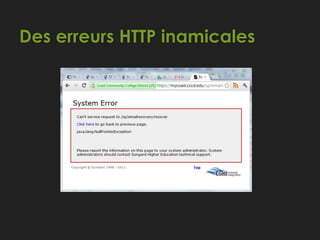 Des erreurs HTTP inamicales
Where's a try, catch block when you need one?
 