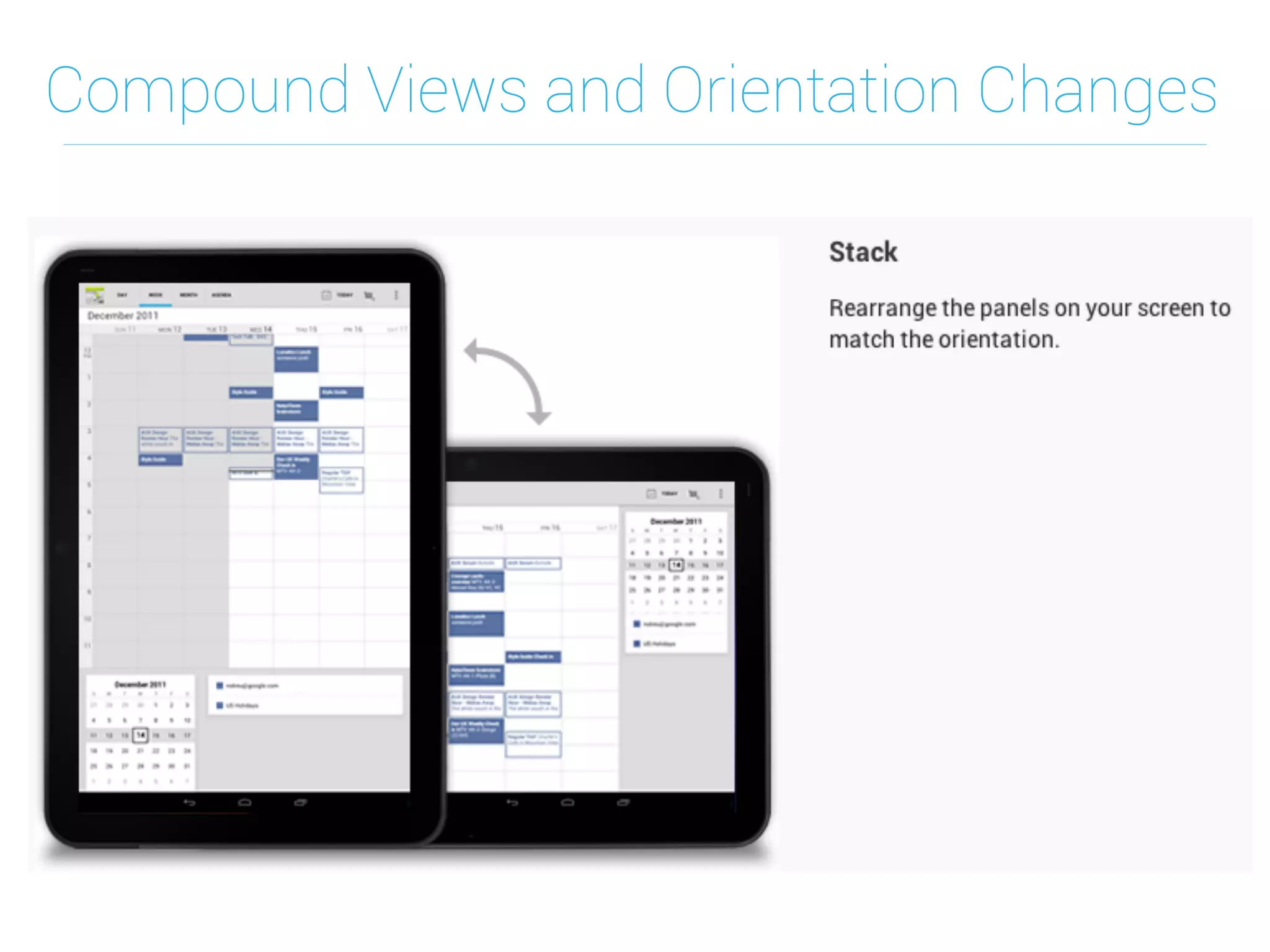 Compound Views and Orientation Changes
 