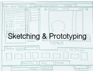 Sketching & Prototyping
 