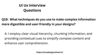 Ui Ux Interview Questions | PPTX