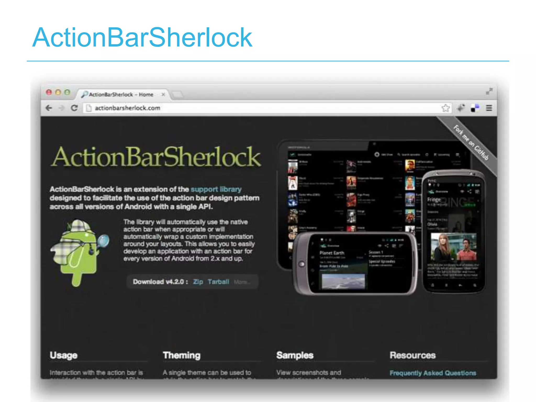 ActionBarSherlock
 