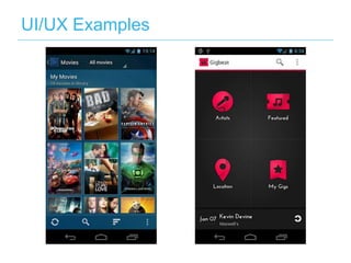 UI/UX Examples
 