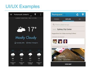 UI/UX Examples
 