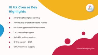 UI UX Design Course With Placement Assistance | ClickBox | PDF