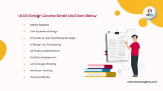 UI UX Design Course With Placement Assistance | ClickBox | PDF