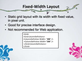 Fixed Width Example Ui ux designing principles | PPTX