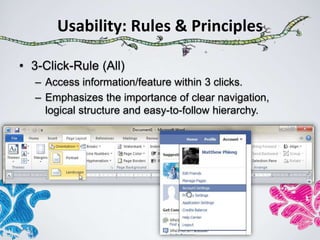 Three Click Rule Ui ux designing principles | PPTX