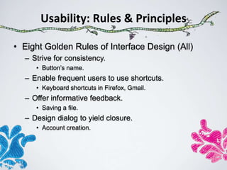 Ui ux designing principles | PPTX